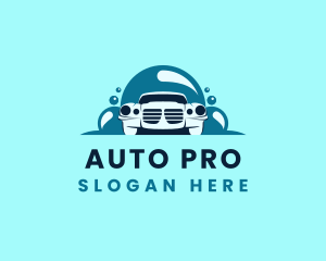 Auto Wash Bubbles logo design