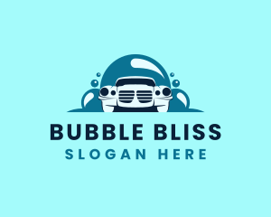 Auto Wash Bubbles logo design