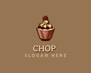 Cupcake Dessert Pastry Logo