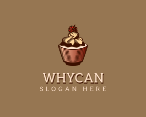 Cupcake Dessert Pastry Logo