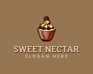 Cupcake Dessert Pastry logo design