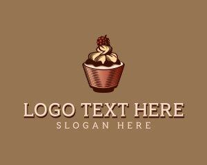 Restaurant - Cupcake Dessert Pastry logo design