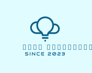 Modern - Digital Light Bulb Cloud logo design