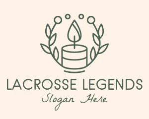 Botanical Flame Candle  logo design