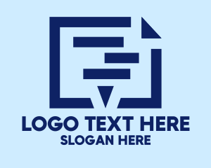 Writing - Document Publishing Company logo design
