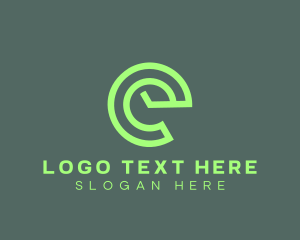 Internet - Internet Digital Letter E logo design