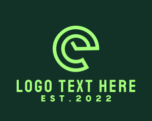 Letter E - Green Advisory Letter E logo design