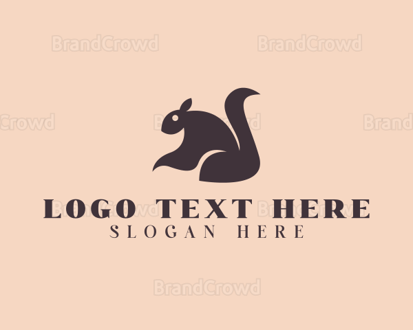 Nature Squirrel Animal Logo