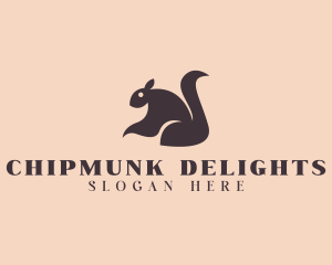 Chipmunk - Nature Squirrel Animal logo design