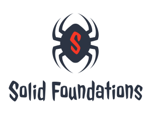 Arachnid - Creepy Spider Arachnid logo design