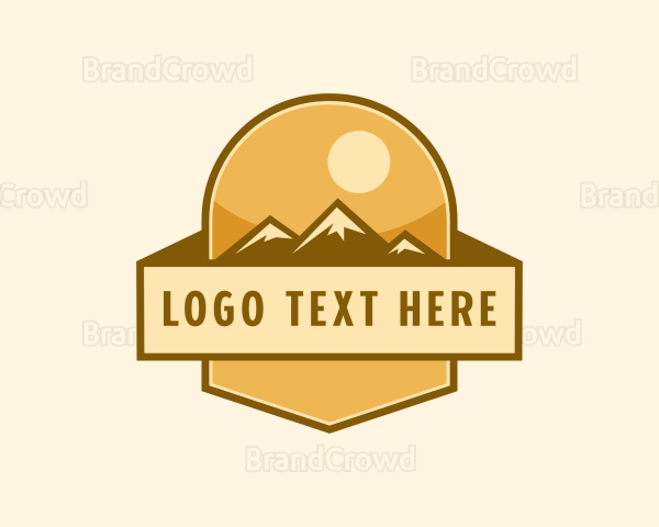 Mountain Trekking Adventure Logo