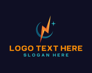 Voltage - Lightning Bolt Power logo design