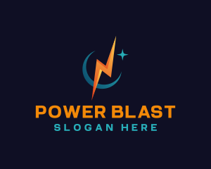 Lightning Bolt Power logo design