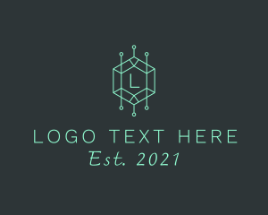 Circuit - Circuit Hexagon Geometric logo design