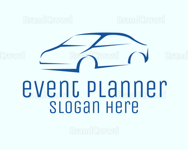 Blue Car Dealer Logo