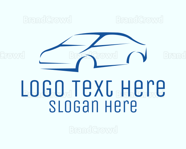 Blue Car Dealer Logo