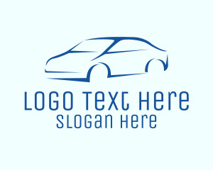 Automotive - Blue Car Dealer logo design