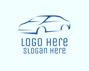 Blue Car Dealer  Logo