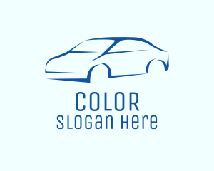 Auto Garage - Blue Car Dealer logo design