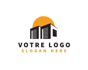 Logistics Storage Warehouse Logo