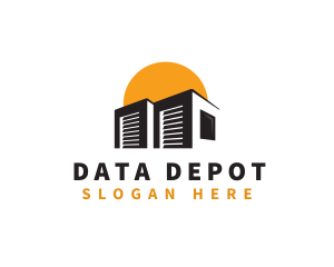Repository - Logistics Storage Warehouse logo design