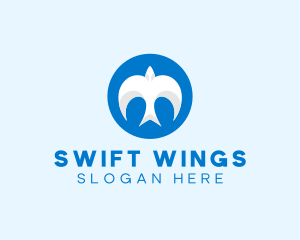 Swallow Bird Animal logo design