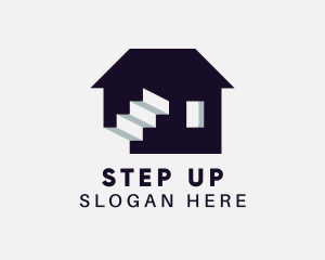 Staircase - House Property Staircase logo design