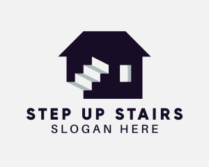 Staircase - House Property Staircase logo design