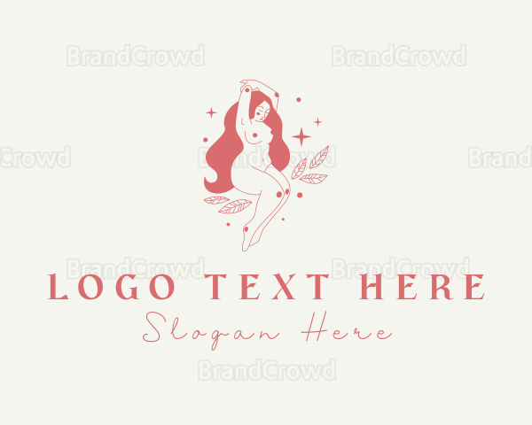 Beautiful Naked Lady Logo