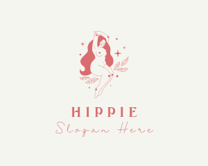 Beautiful - Beautiful Naked Lady logo design