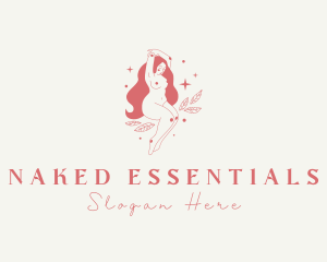 Beautiful Naked Lady logo design