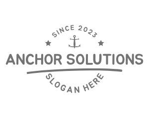 Nautical Anchor Sailor logo design