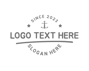 Nautical Anchor Sailor Logo