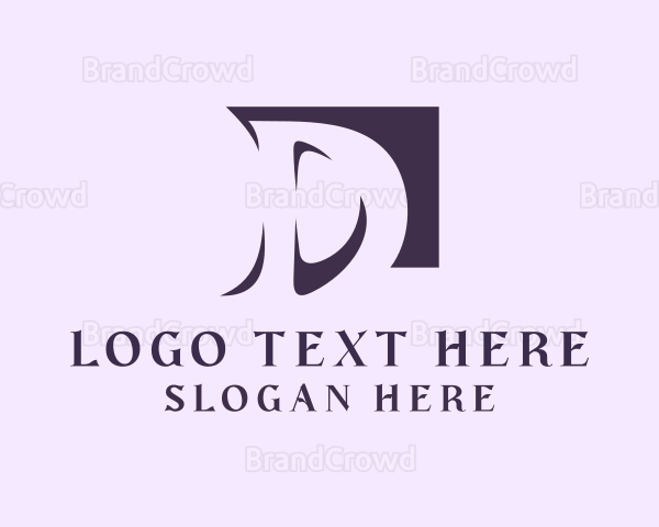 Modern Brand Business Letter D Logo