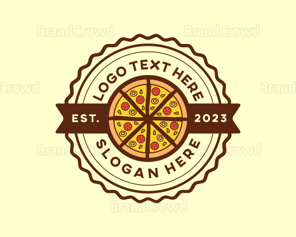 Italian Food Pizza Restaurant Logo