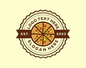 Italian Food Pizza Restaurant Logo