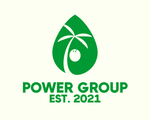 Extract - Green Coconut Juice logo design