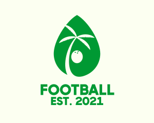 Drop - Green Coconut Juice logo design