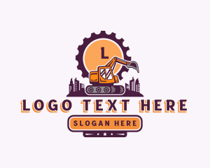 Contractor - Industrial Machinery Excavator logo design