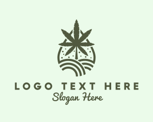 Extract - Marijuana Plant Farm Extract logo design