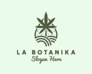 Essential Oil - Marijuana Plant Farm Extract logo design