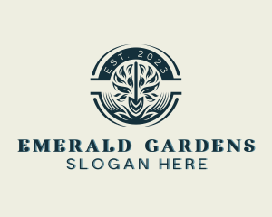 Gardening Shovel Landscaping logo design