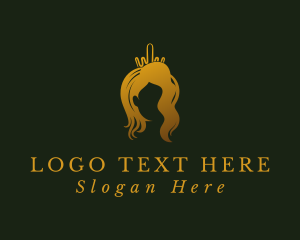 Pageant - Pageant Princess Hair logo design