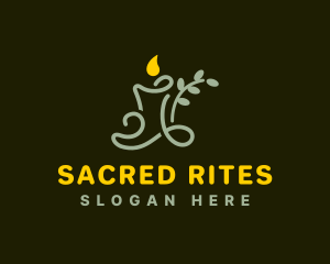 Ritual - Ritual Candle Flame logo design