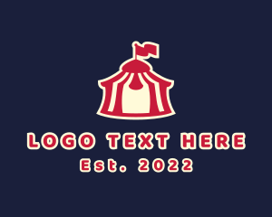 Roller Coaster - Recreational Carnival Tent logo design