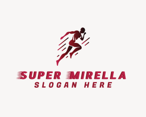 Fast Running Athlete Logo