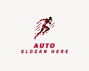 Fast Running Athlete Logo