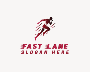 Fast Running Athlete logo design