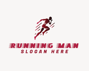 Fast Running Athlete logo design