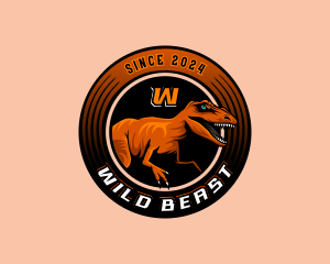 Wild Raptor Dinosaur logo design